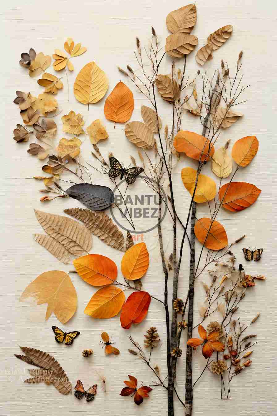 Collage Style Artwork Incorporates Various