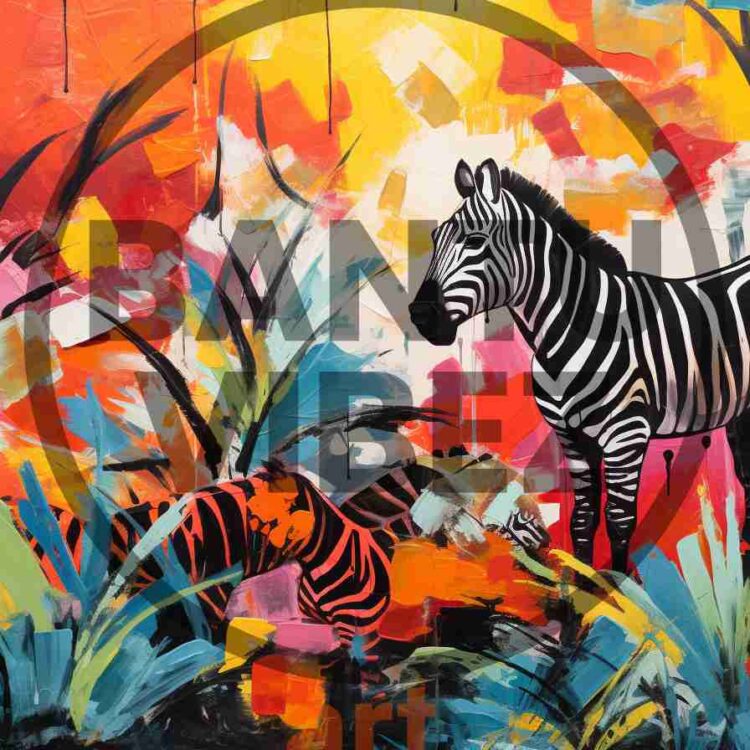 Abstract African Zebra Arts