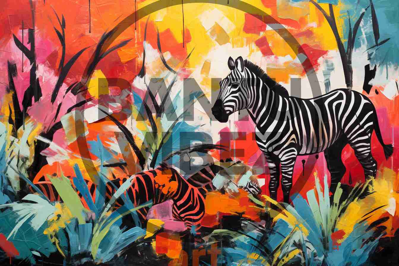 Abstract African Zebra Arts
