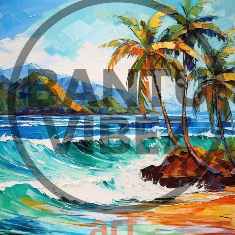 Abstract Caribbean Islands Art Pop Art Fauvism