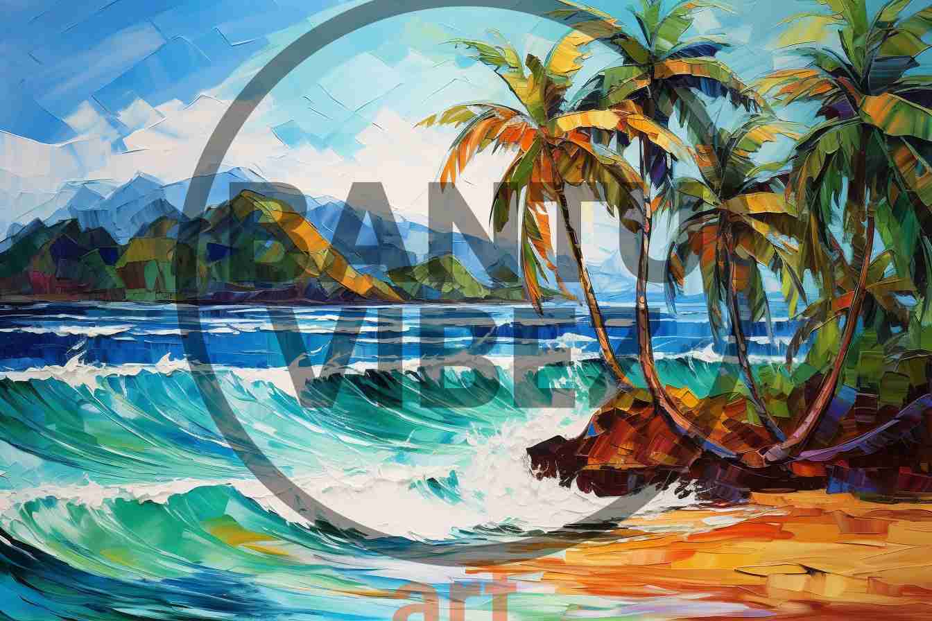 Abstract Caribbean Islands Art Pop Art Fauvism