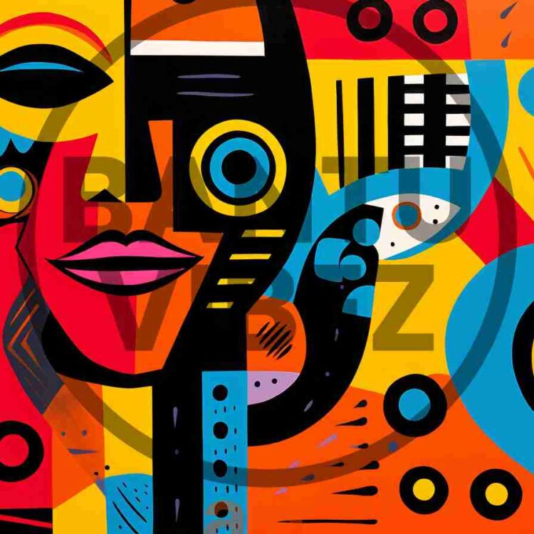 Abstract Pop Art And Fauvism Style African