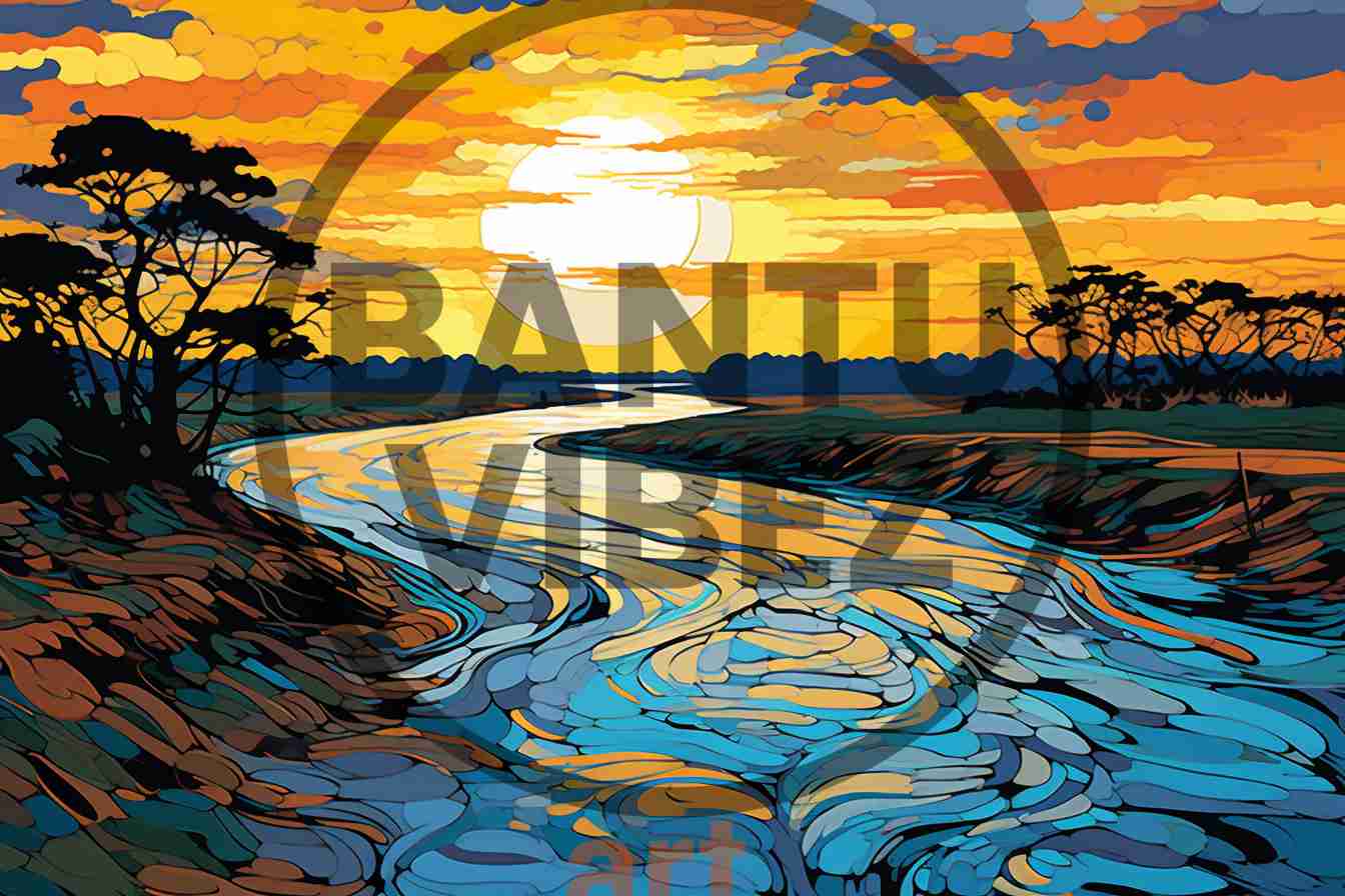 Abstract Pop Art Congo River