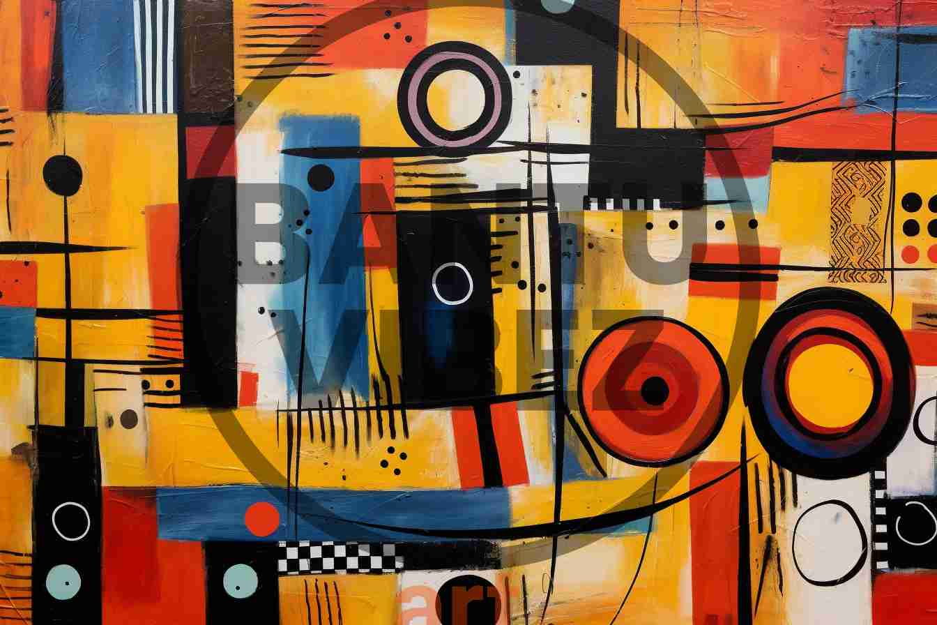 African Abstract Bauhaus Vol Art