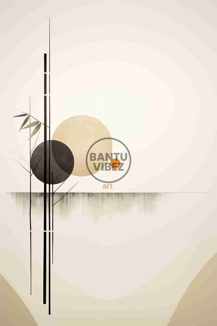 Minimal Abstract Large Painting Modern Zen Wall Artwork