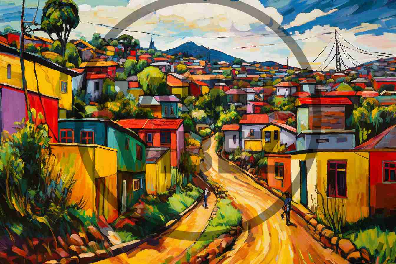 Soweto South African Detailed Pop Art Fauvism