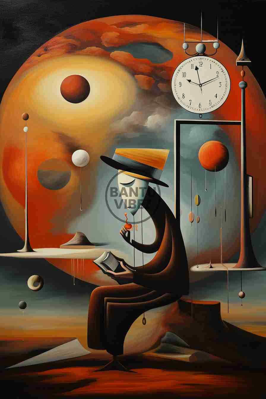 The Abstract Art Piece Transcends Time And Place