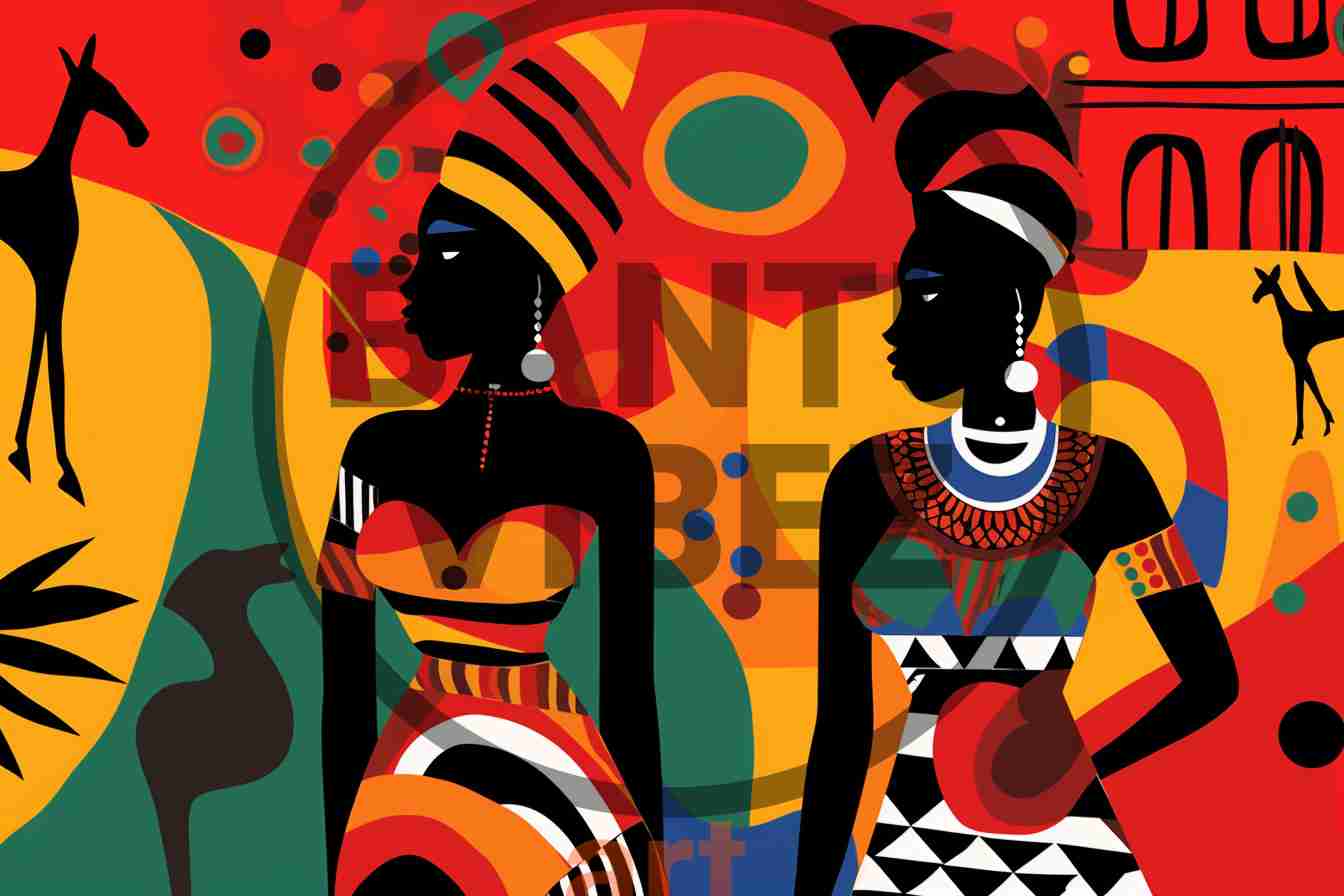 A Striking Pop Art And Fauvism Style African Abstract