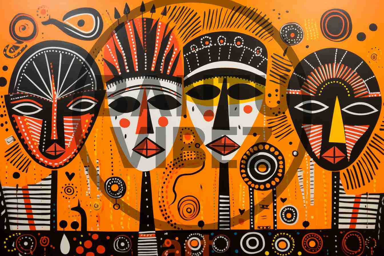 African Traditional Tribal Ethnic Mask Art