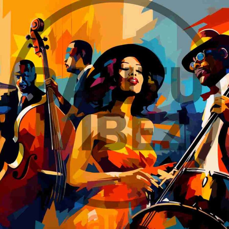 Abstract African Jazz Pop Art