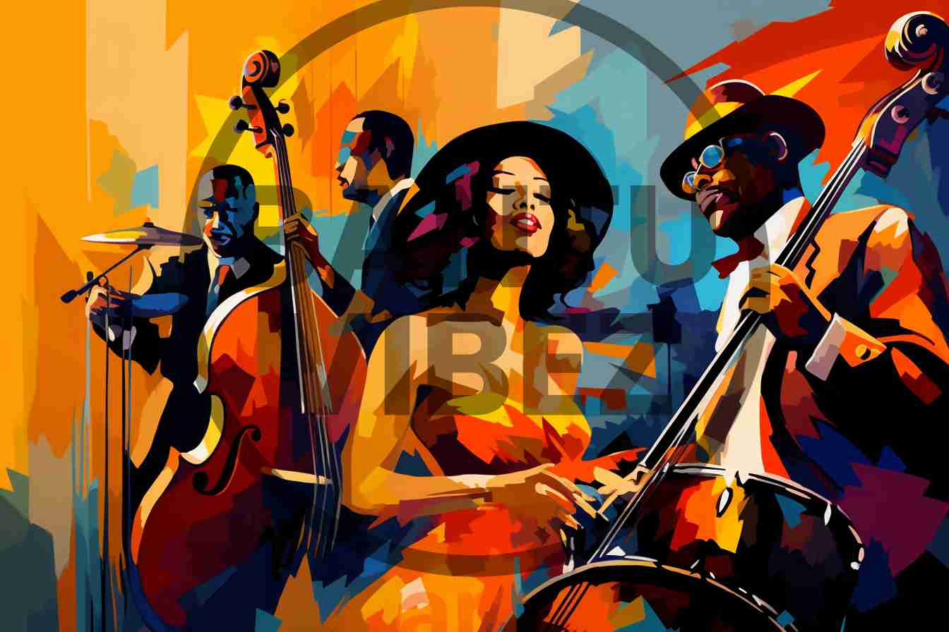 Abstract African Jazz Pop Art