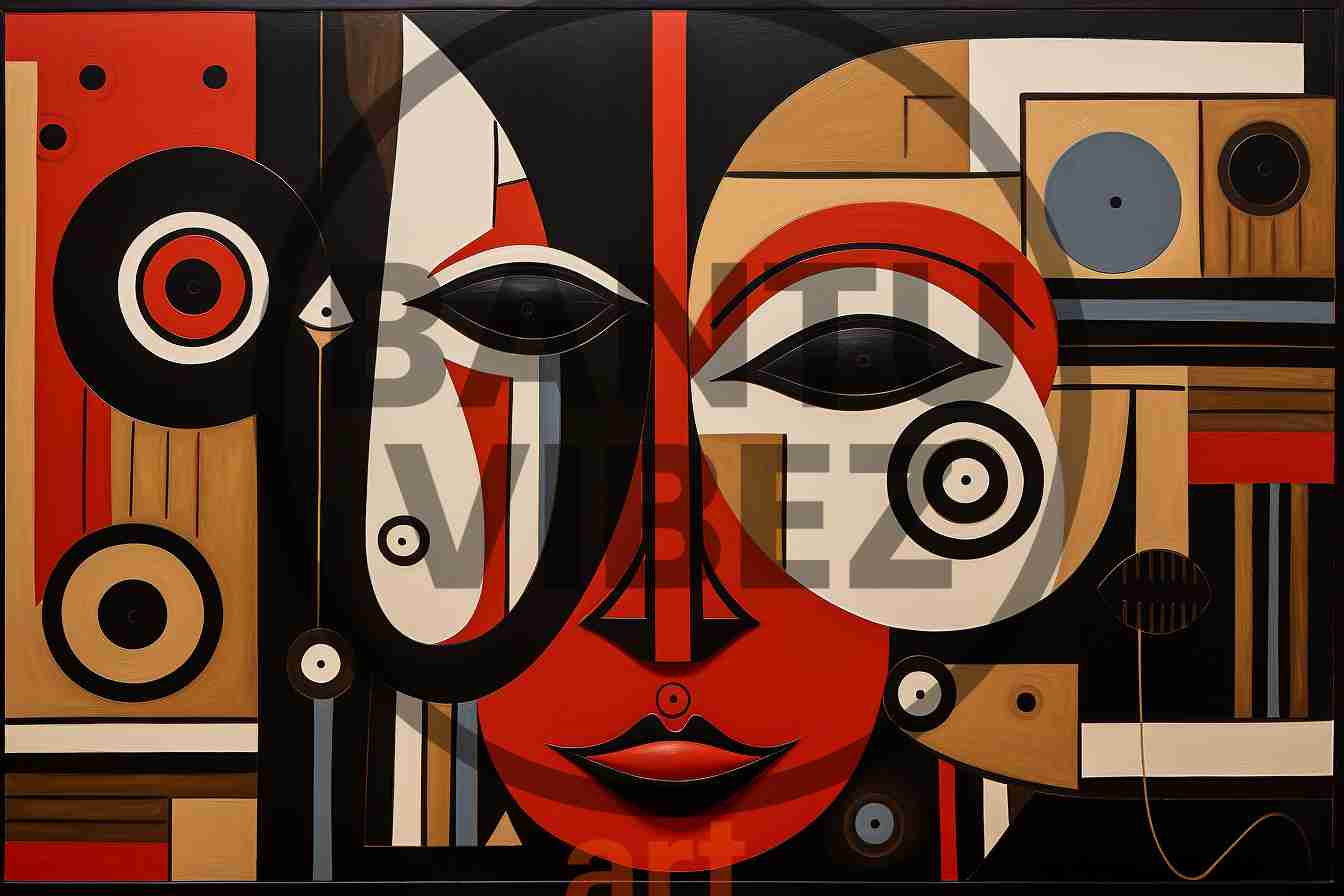 Abstract Neo-Expressionism Wall Art Colorful