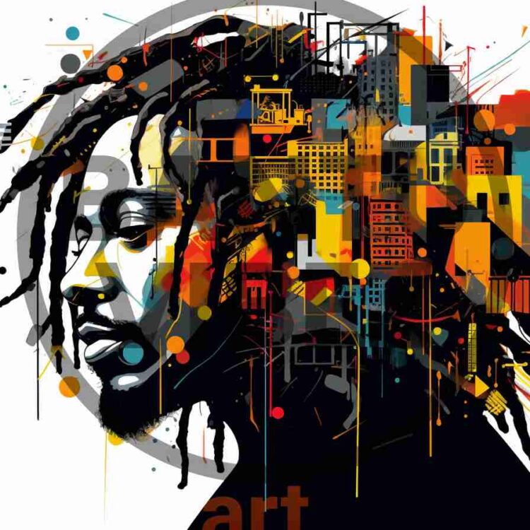 Abstract African Artwork Fuses Elements Of Minimalist