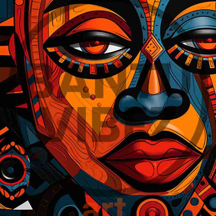 Abstract African Pop Art