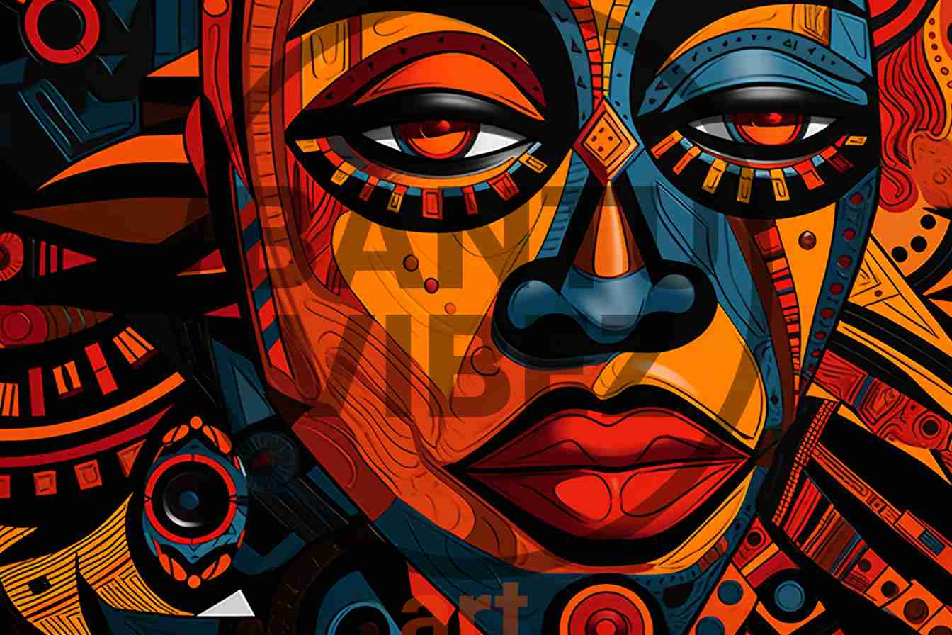 Abstract African Pop Art