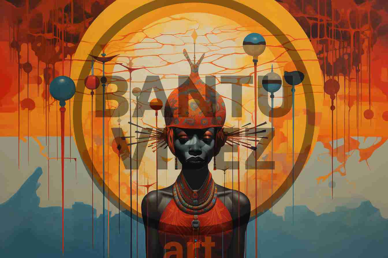 Abstract surrealist artwork combines elements of art