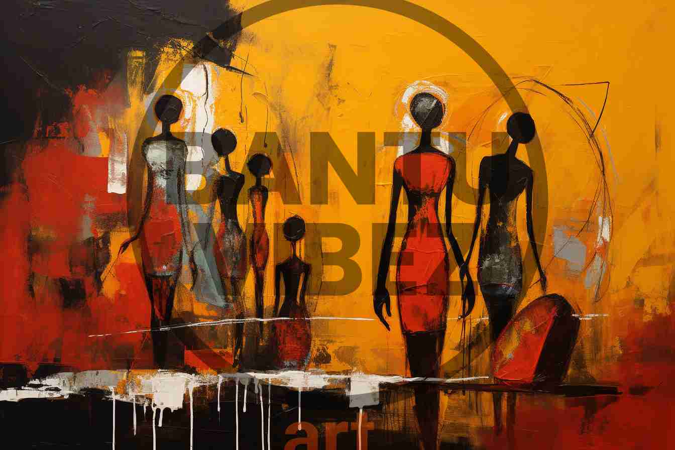 African Spirituality Abstract Art