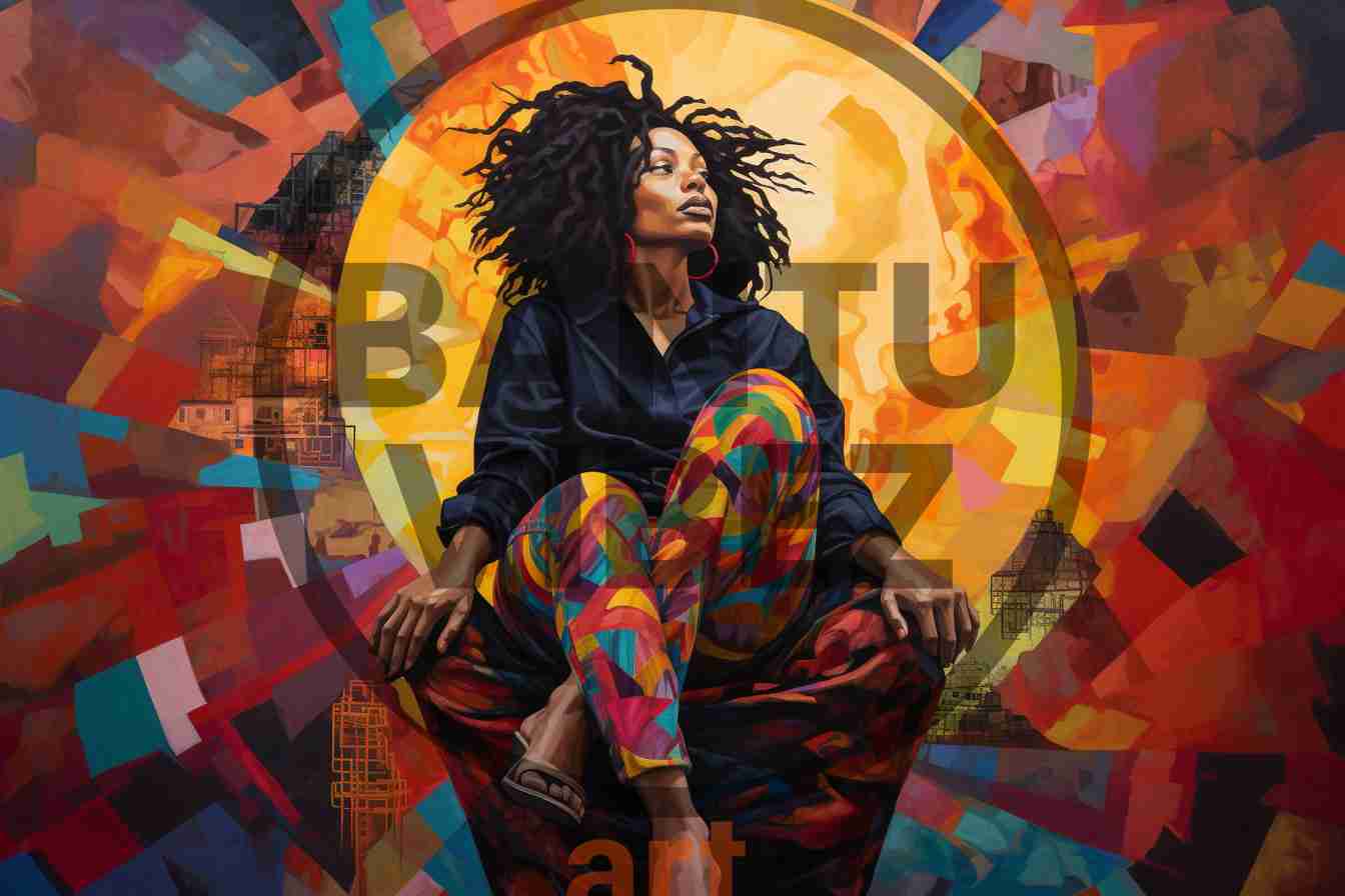 Black Woman With Locs Wall Art