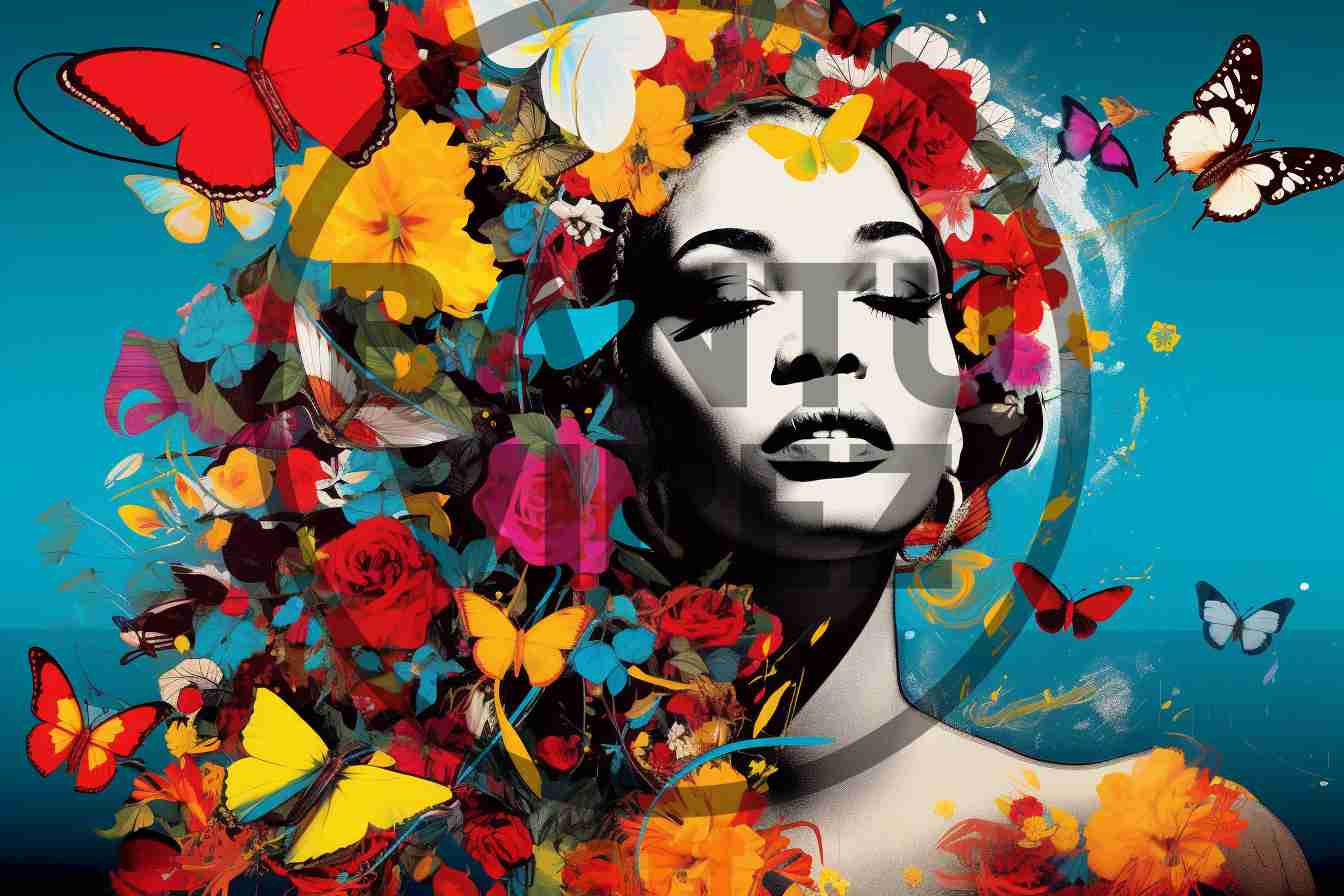 Black Women Braids In Black And White Art