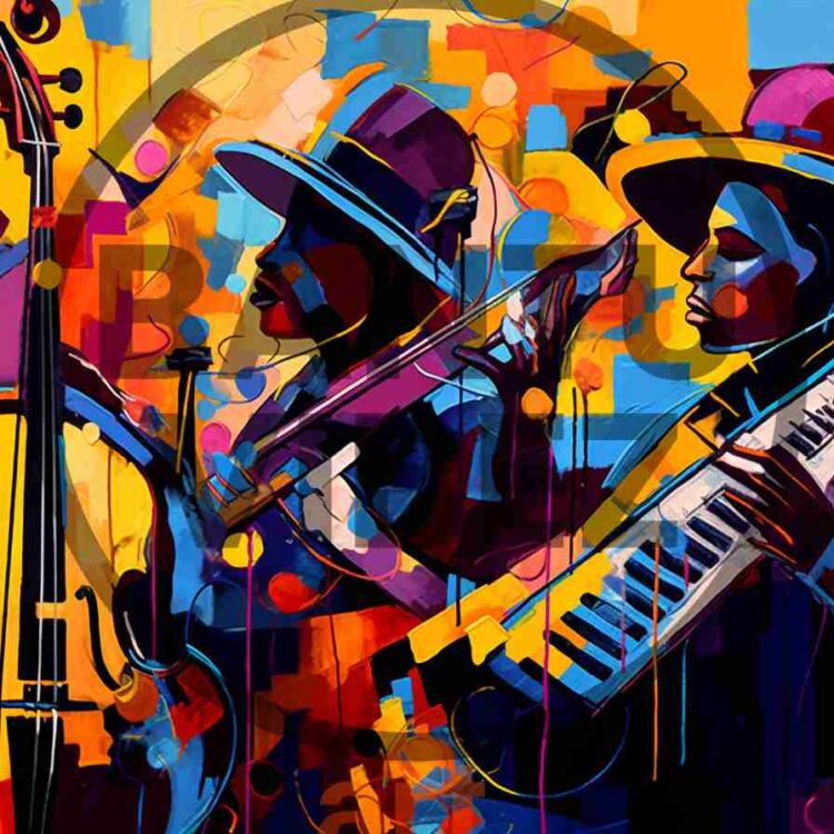 Jazz Music Painting, African Jazz, Music Room