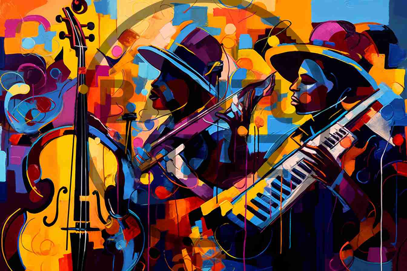 Jazz Music Painting, African Jazz, Music Room
