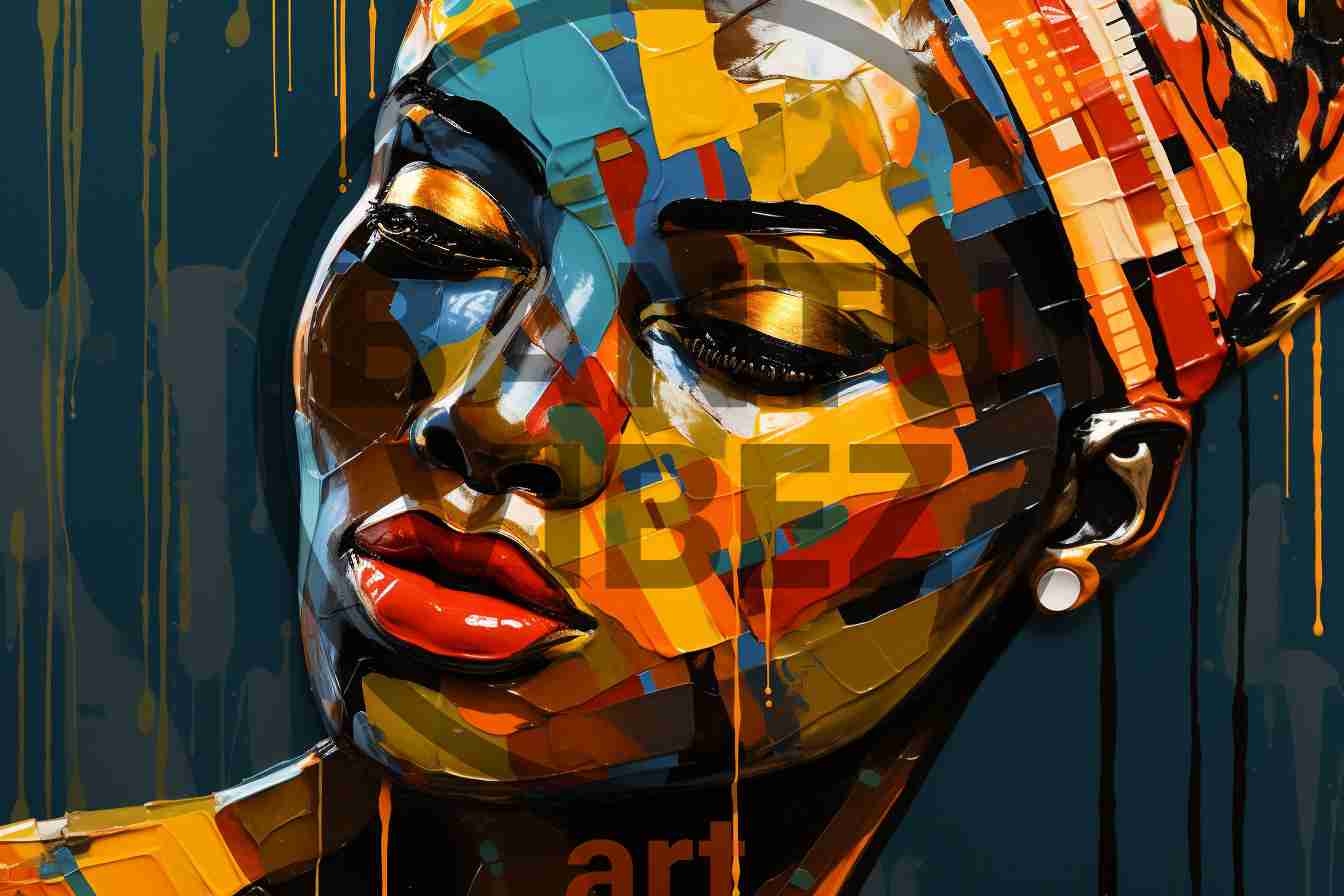 Oil Painting African Woman