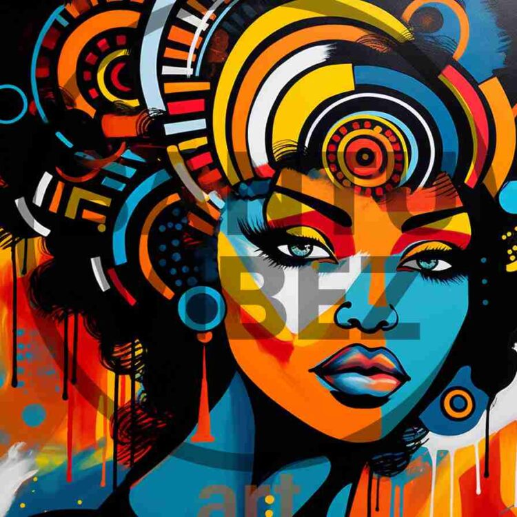 Pop Art African Girl