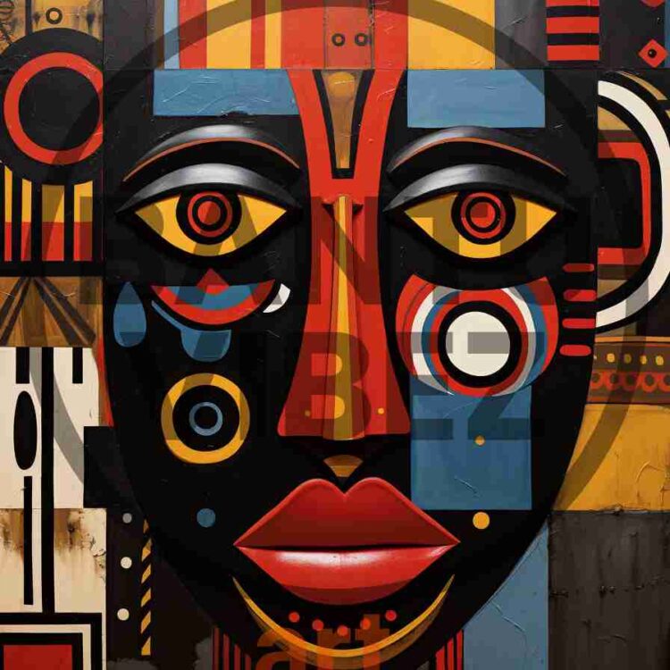 Traditional African Masks Original Artwork