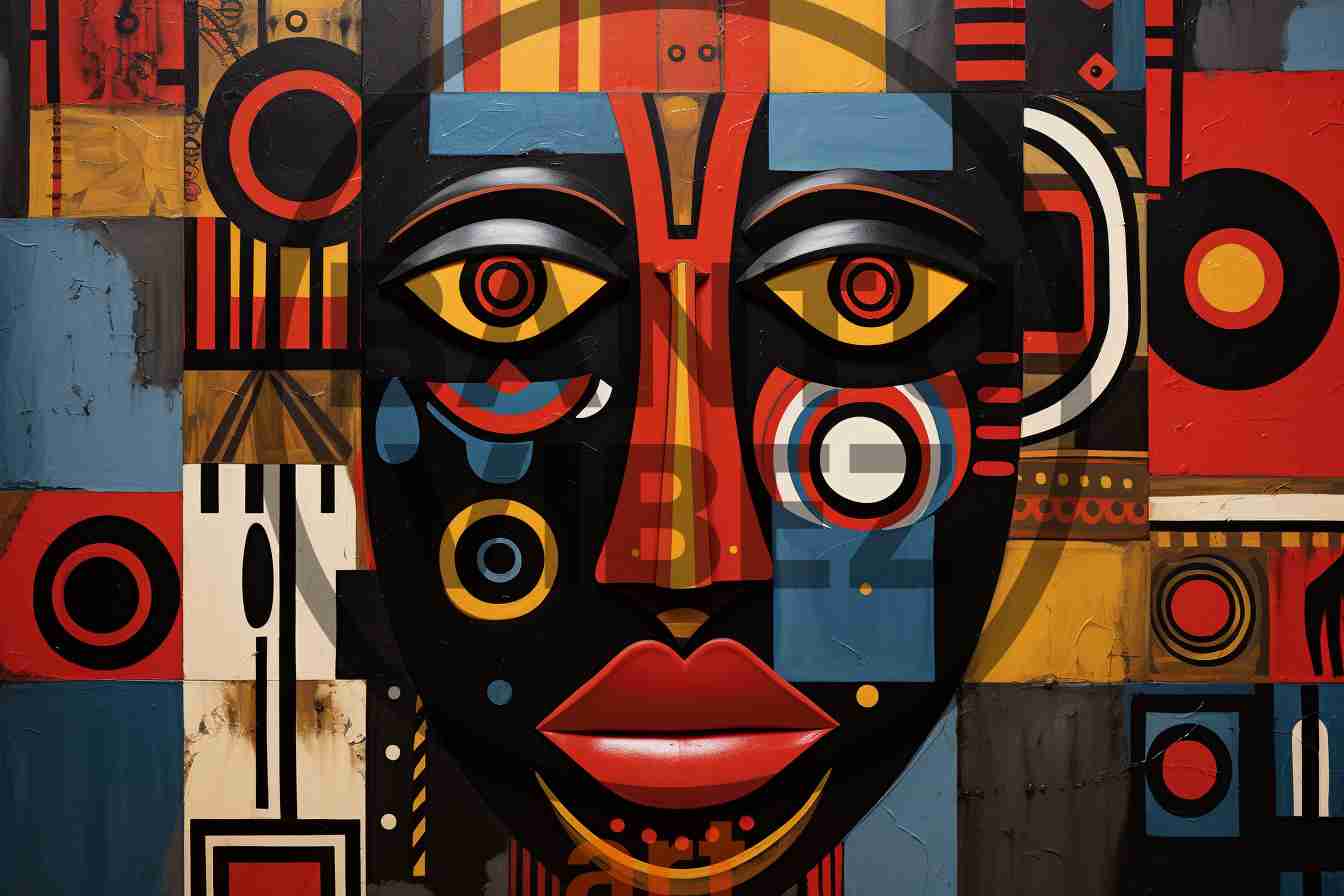 Traditional African Masks Original Artwork