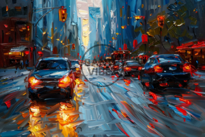 Night Action - City Art